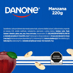 YOGHURT PARA BEBER DANONE MANZANA 220  GR.