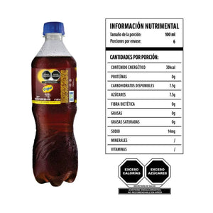 REFRESCO CRISTAL NEGRA PET 600  ML.