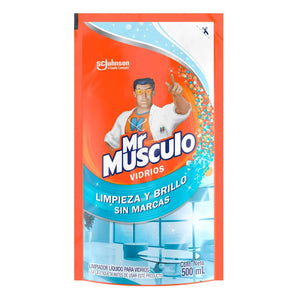 LIMPIADOR PARA VIDRIOS MR MUSCULO 500  ML.