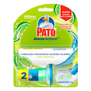 DISCOS ACTIVOS PATO AROMA LIMA FRESCA 12  GR.