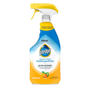 LIMPIADOR DE MUEBLES Y  SUPERFICIES PLEDGE CITRICO 650  ML.