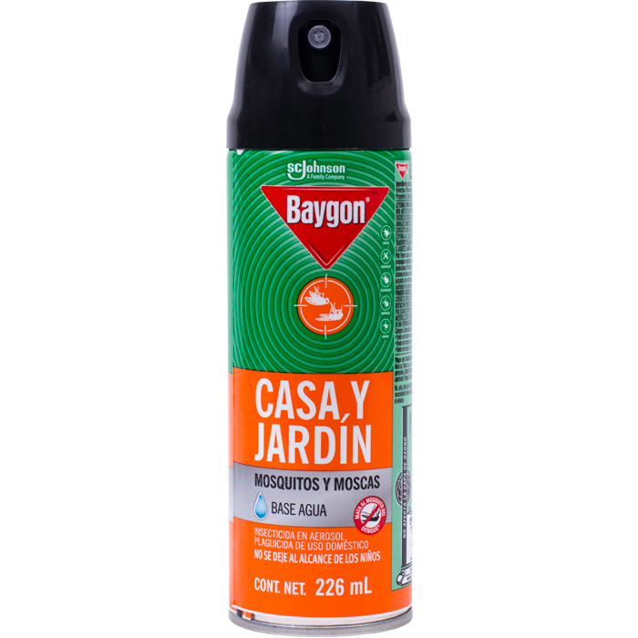 INSECTICIDA EN AEROSOL BAYGON CASA Y JARDIN 226  ML.