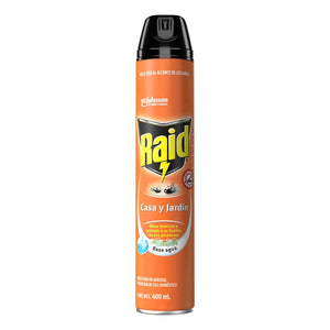 INSECTICIDA EN AEROSOL RAID CASA Y JARDIN 400  ML.