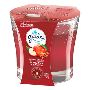 VELA AROMATICA GLADE  MANZANA Y CANELA 96  GR.