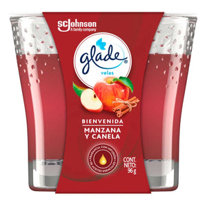 VELA AROMATICA GLADE  MANZANA Y CANELA 96  GR.