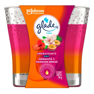 VELA AROMATICA GLADE MARACUYÁ Y HAWAIIAN BREEZE 96  GR.