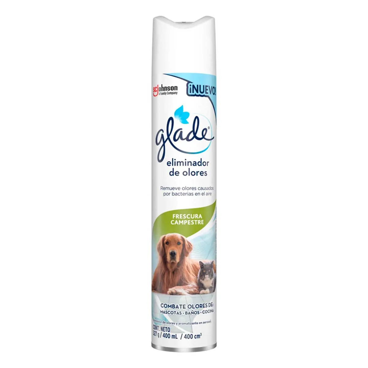 AROMATIZANTE AEROSOL GLADE  ELIMINA OLORES 400  ML.