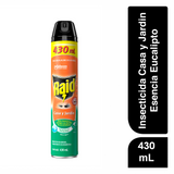 INSECTICIDA EN AEROSOL RAID CASA Y JARDIN EUCALIPTO 430  ML.