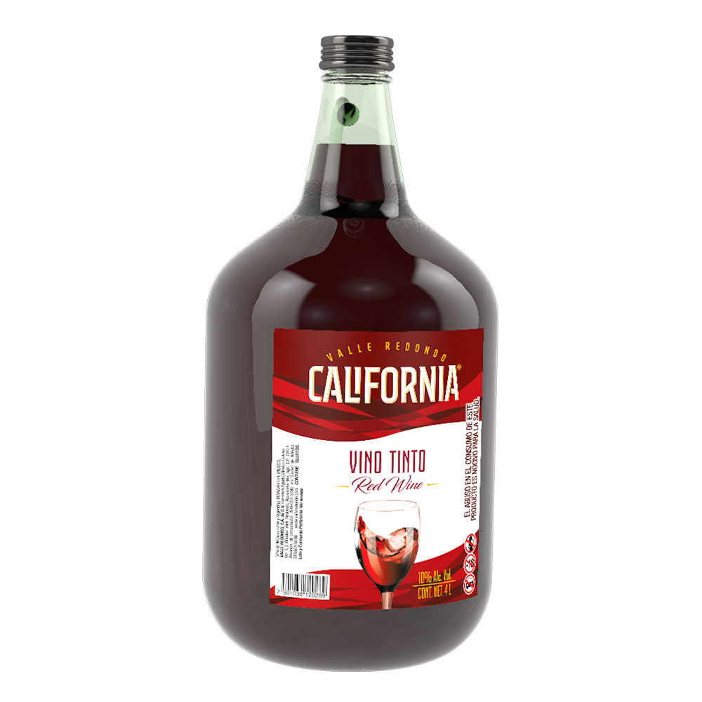 VINO TINTO CALIFORNIA GARRAFA 4  LT.