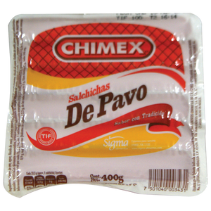 SALCHICHA CHIMEX DE PAVO 400  GR.