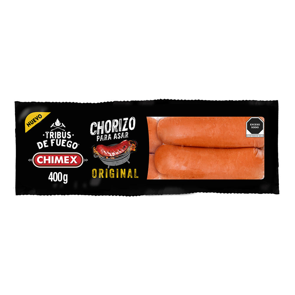 CHORIZO PARA ASAR ORIGINAL CHIMEX 400  GR.