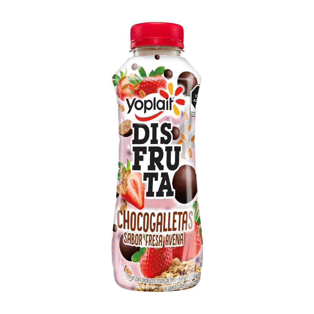 YOGHURT PARA BEBER DISFRUTA  CHOCOGALLETA FRESA AVENA 307  GR.