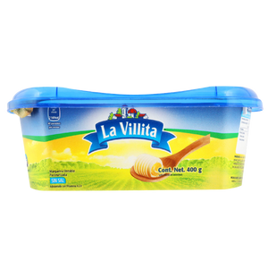 MARGARINA LA VILLITA SIN SAL 400  GR.