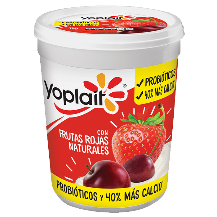 YOGHURT BATIDO YOPLAIT FRUTOS ROJOS 1  KG.