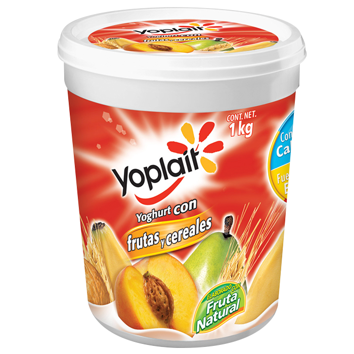 YOGHURT BATIDO YOPLAIT FRUTAS CON CEREAL 1  KG.