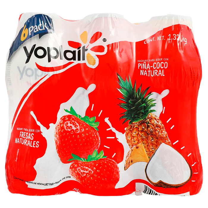 YOGHURT YOPLAIT MIXTO SIX PACK 220  GR.