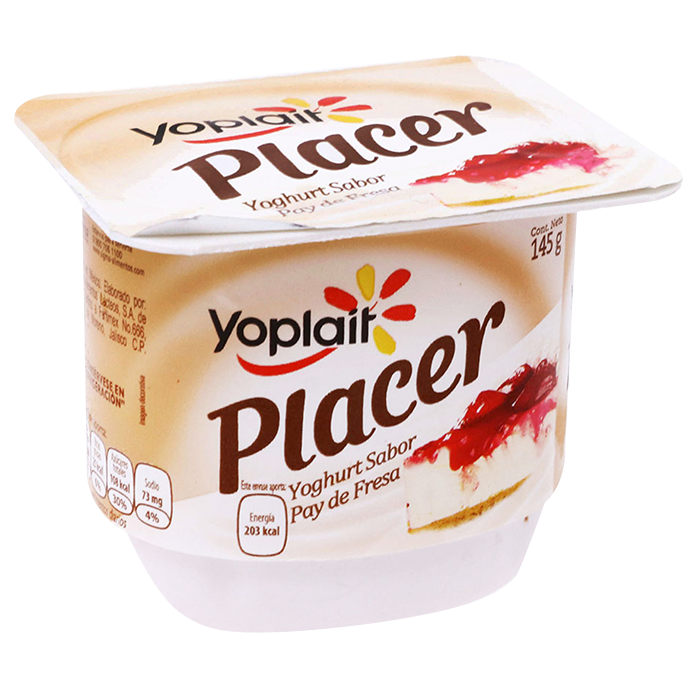 YOGHURT YOPLAIT PLACER PAY DE FRESAS 145  GR.