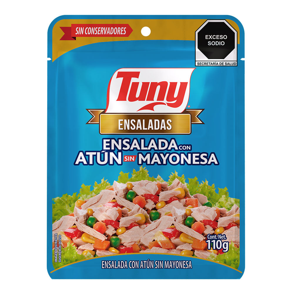 ENSALADA PRIMAVERA TUNY EN AGUA POUCH 110  GR.