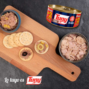 ATUN EN AGUA TUNY JUMBO LATA 295  GR.