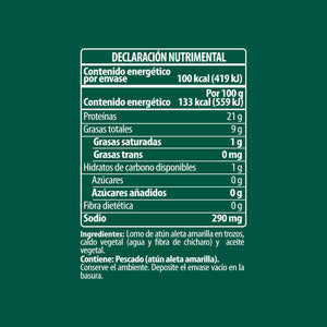 ATÚN EN ACEITE TUNY POUCH 75  GR.