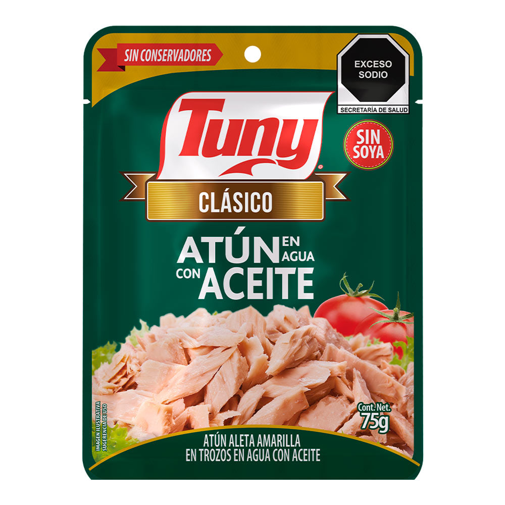 ATÚN EN ACEITE TUNY POUCH 75  GR.