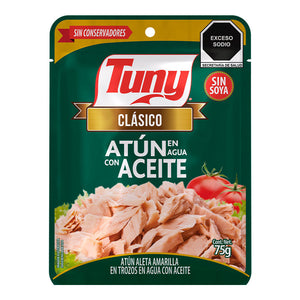 ATÚN EN ACEITE TUNY POUCH 75  GR.