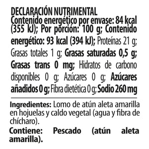 ATÚN TUNY CLÁSICO EN AGUA LATA 130  GR.