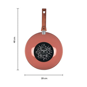 SARTEN WOK 28 CM VASCONIA PRIME DE VITROACERO ONIX MARRON 1  PZA.