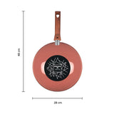 SARTEN WOK 28 CM VASCONIA PRIME DE VITROACERO ONIX MARRON 1  PZA.