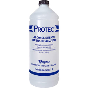 ALCOHOL PROTEC DESNATURALIZADO BOTELLA 1  LT.