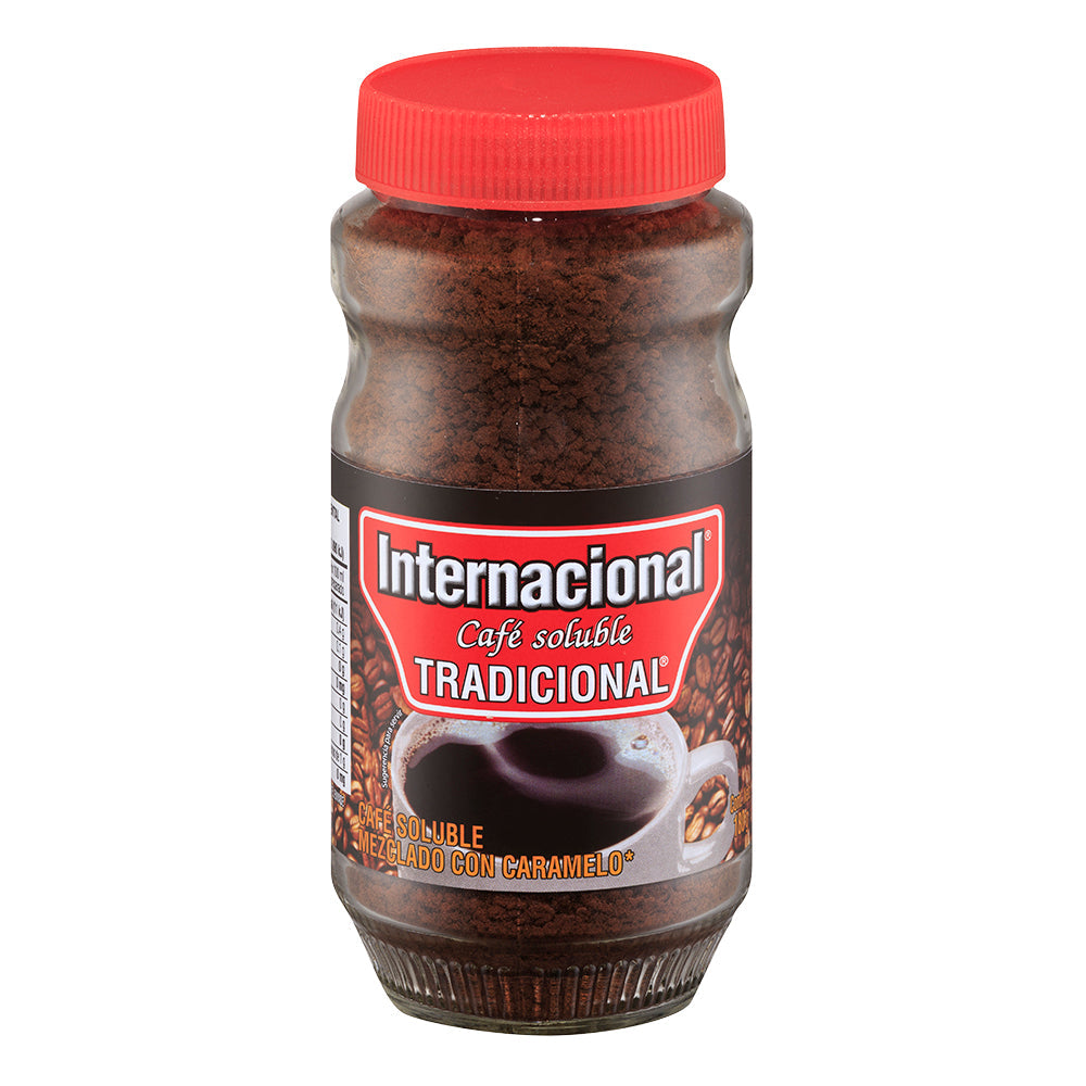 CAFE SOLUBLE MEZCLADO CON AZUCAR INTERNACIONAL FRASCO 50  GR.