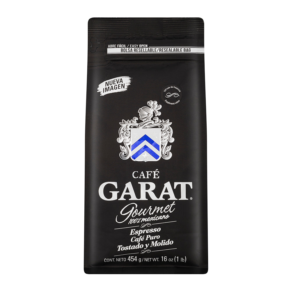 CAFÉ EXPRESSO MOLIDO GOURMET  GARAT BOLSA 454  GR.