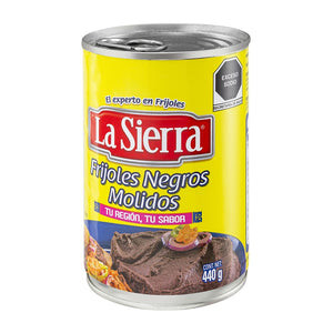 FRIJOLES MOLIDOS NEGROS LA SIERRA LATA 440  GR.