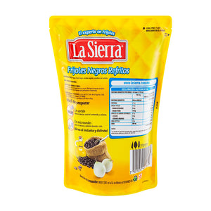 FRIJOLES REFRITOS NEGROS LA SIERRA BOLSA 430  GR.