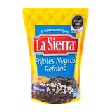 FRIJOLES REFRITOS NEGROS LA SIERRA BOLSA 430  GR.