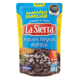 FRIJOLES REFRITOS NEGROS LA SIERRA BOLSA 650  GR.