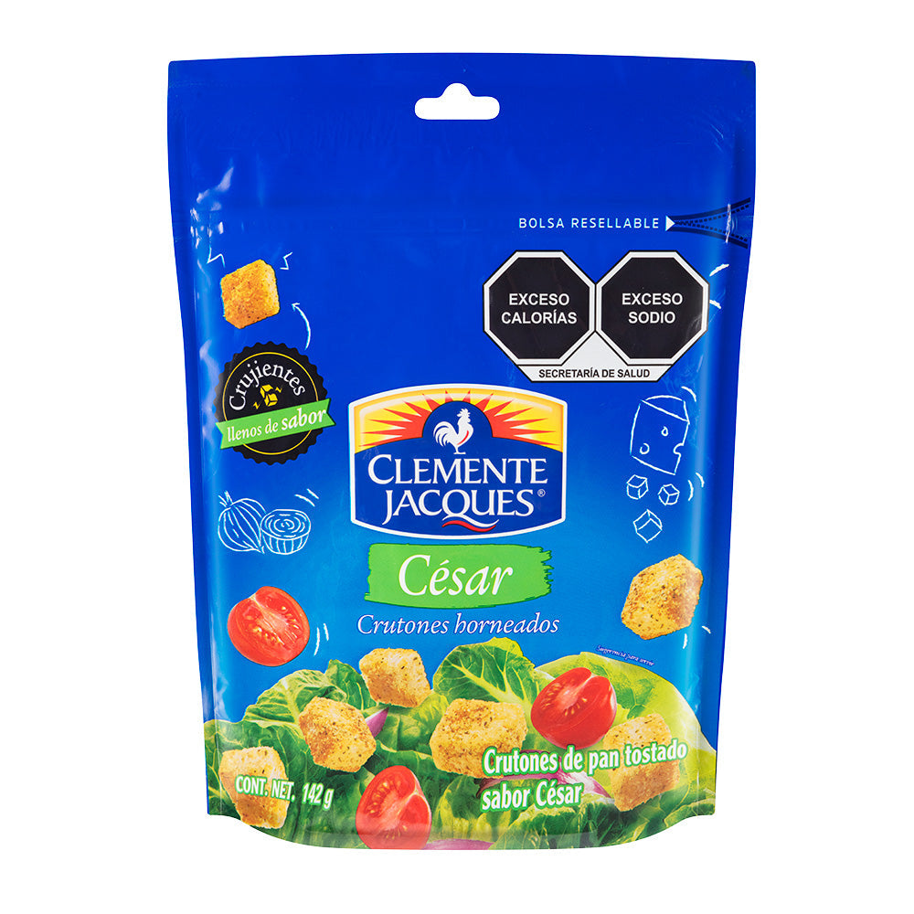 CRUTONES HORNEADOS SABOR CESAR CLEMENTE JACQUES BOLSA 142  GR.