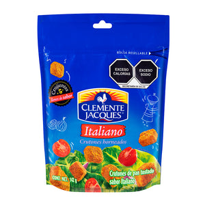 CRUTONES HORNEADOS SABOR ITALIANO CLEMENTE JACQUES BOLSA 142  GR.