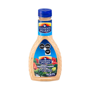 ADEREZO PARA ENSALADA MIL ISLAS CLEMENTE JACQUES BOTELLA 237  ML.