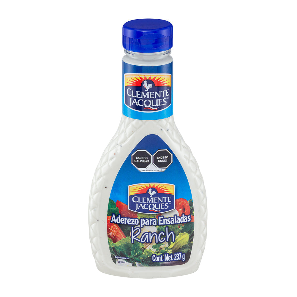 ADEREZO PARA ENSALADA RANCH CLEMENTE JACQUES BOTELLA 237  ML.