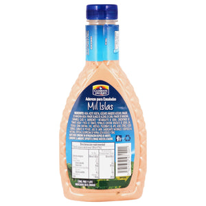 ADEREZO PARA ENSALADA MIL ISLAS CLEMENTE JACQUES BOTELLA 473  ML.