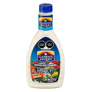 ADEREZO PARA ENSALADA RANCH CLEMENTE JACQUES BOTELLA 473  ML.