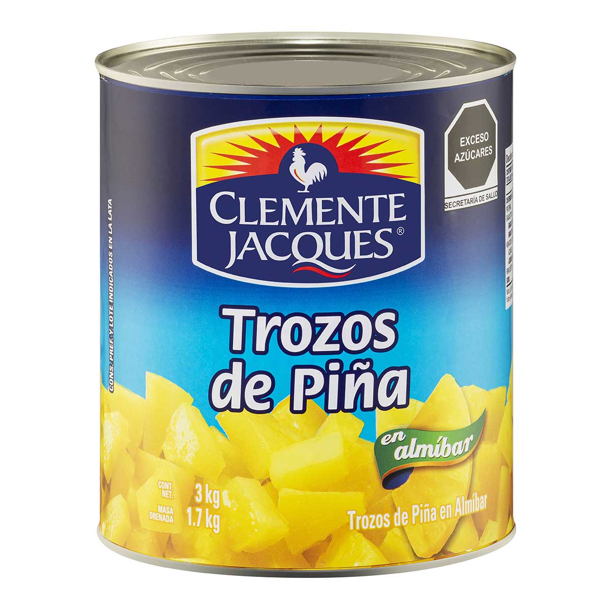 TROCITOS DE PIÑA CLEMENTE JACQUES LATA 3  KG.