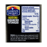 SALSA DE CHILE HABANERO TATEMADO CLEMENTE JACQUES 370  GR.