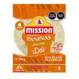 TORTILLAS PAPINAS ITALIANA SABOR ALBAHACA Y OREGANO MISSION 296  GR.