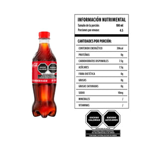 REFRESCO COCA COLA PET 450  ML.