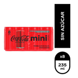 REFRESCO COCA COLA SIN AZUCAR 8PACK LATA 235 8  PZA.