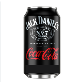 COCA COLA CON JACK DANIELS LATA 473 ML 473  ML.