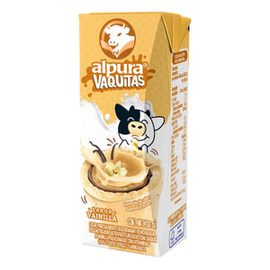 LECHE SEMIDESCREMADA DESLACTOSADA SABOR VAINILLA ALPURA 200  ML.