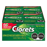 GOMA DE MASCAR CLORETS MENTA DISPLAY 8  PZA.